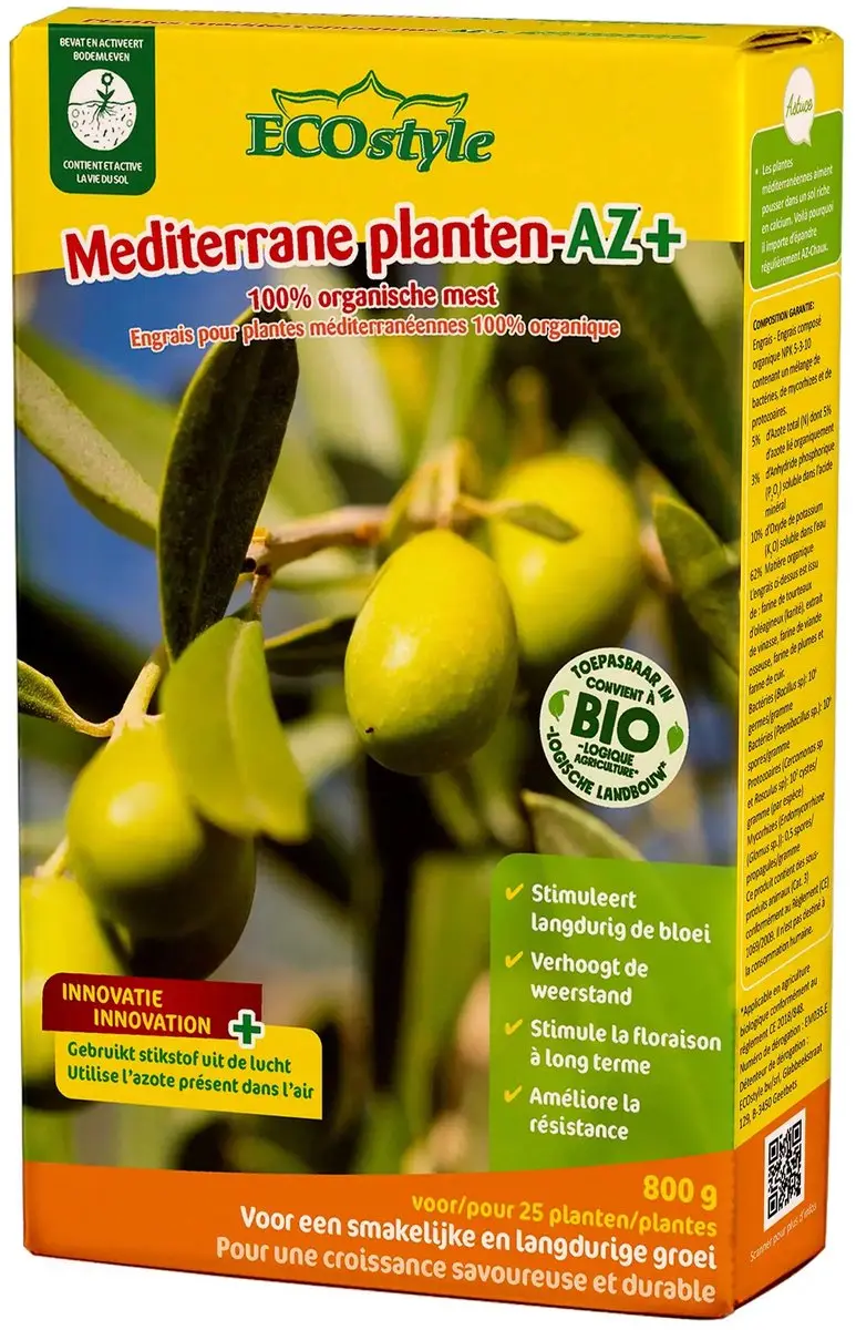 ECOstyle Mediterrane Planten-AZ Bemesting 800g - 25 Planten - afbeelding 6 van 6