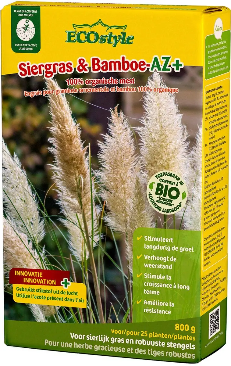 ECOstyle Siergras & Bamboe-AZ Plantenvoeding 800g