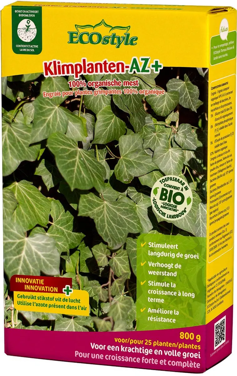 ECOstyle Klimplanten-AZ Organische Tuinmest 800g - afbeelding 2 van 6