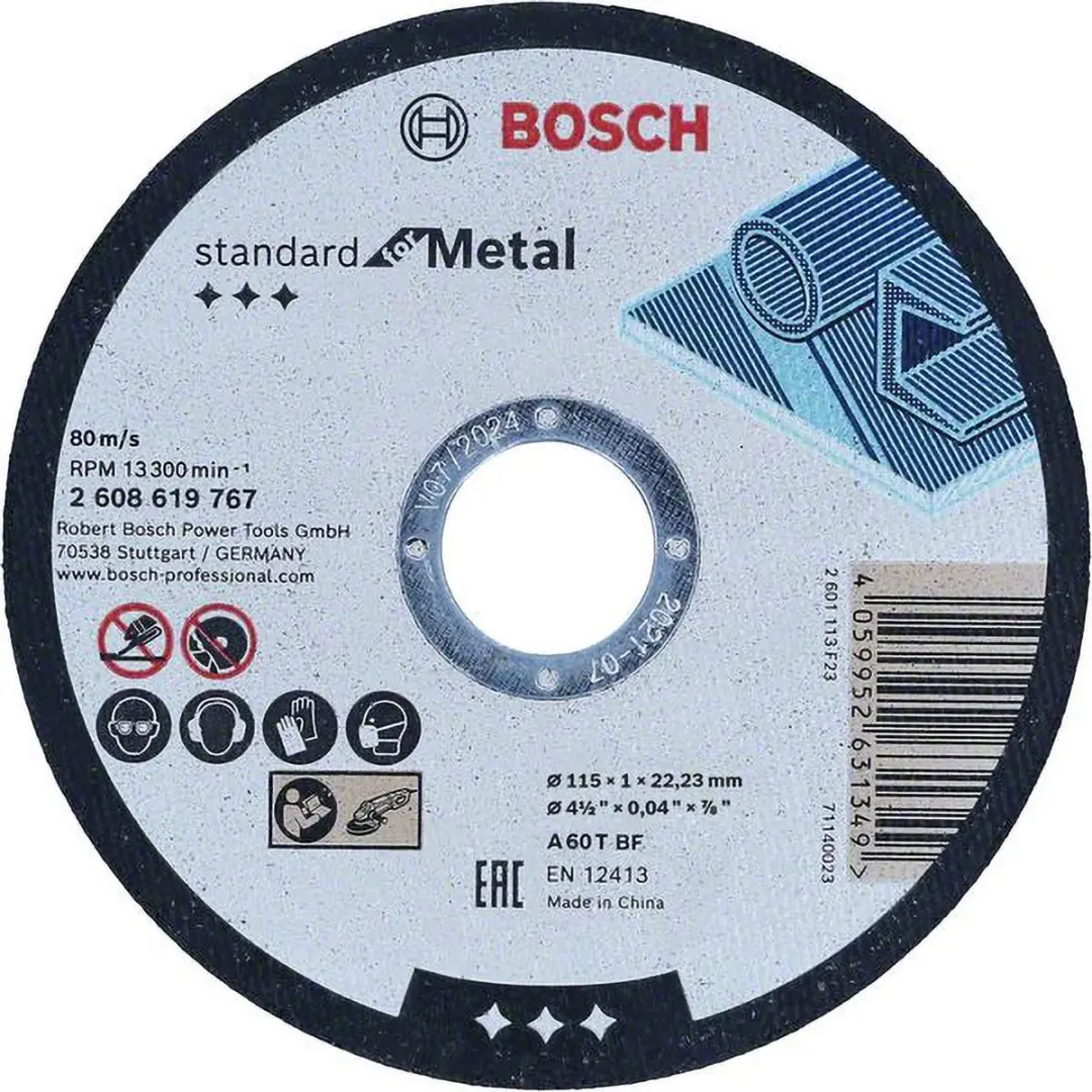 Bosch Standard Metaal Doorslijpschijf 115mm