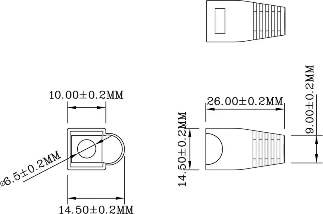 Nedis RJ45 Knikbescherming - 10 Stuks - Grijs