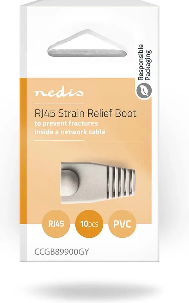 Nedis RJ45 Knikbescherming - 10 Stuks - Grijs
