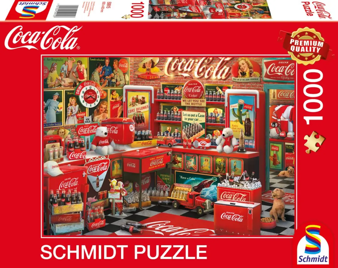 Schmidt Spiele Coca Cola Nostalgie Puzzel - 1000 Stukjes