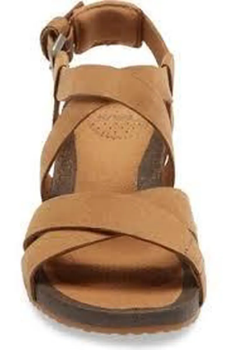 Teva Dames Mahonia Wedge Cross Sandalen - Maat 40 - Camel