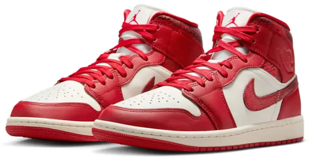 Jordan Air Jordan 1 Mid Se Sneakers 39 - Rood/Wit - afbeelding 6 van 6