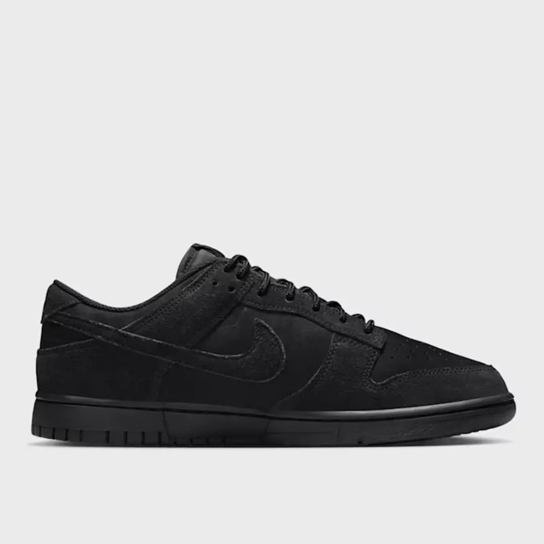 Nike Dunk Low Retro SE Sneakers - Zwart Suede - Maat 45 - afbeelding 2 van 6