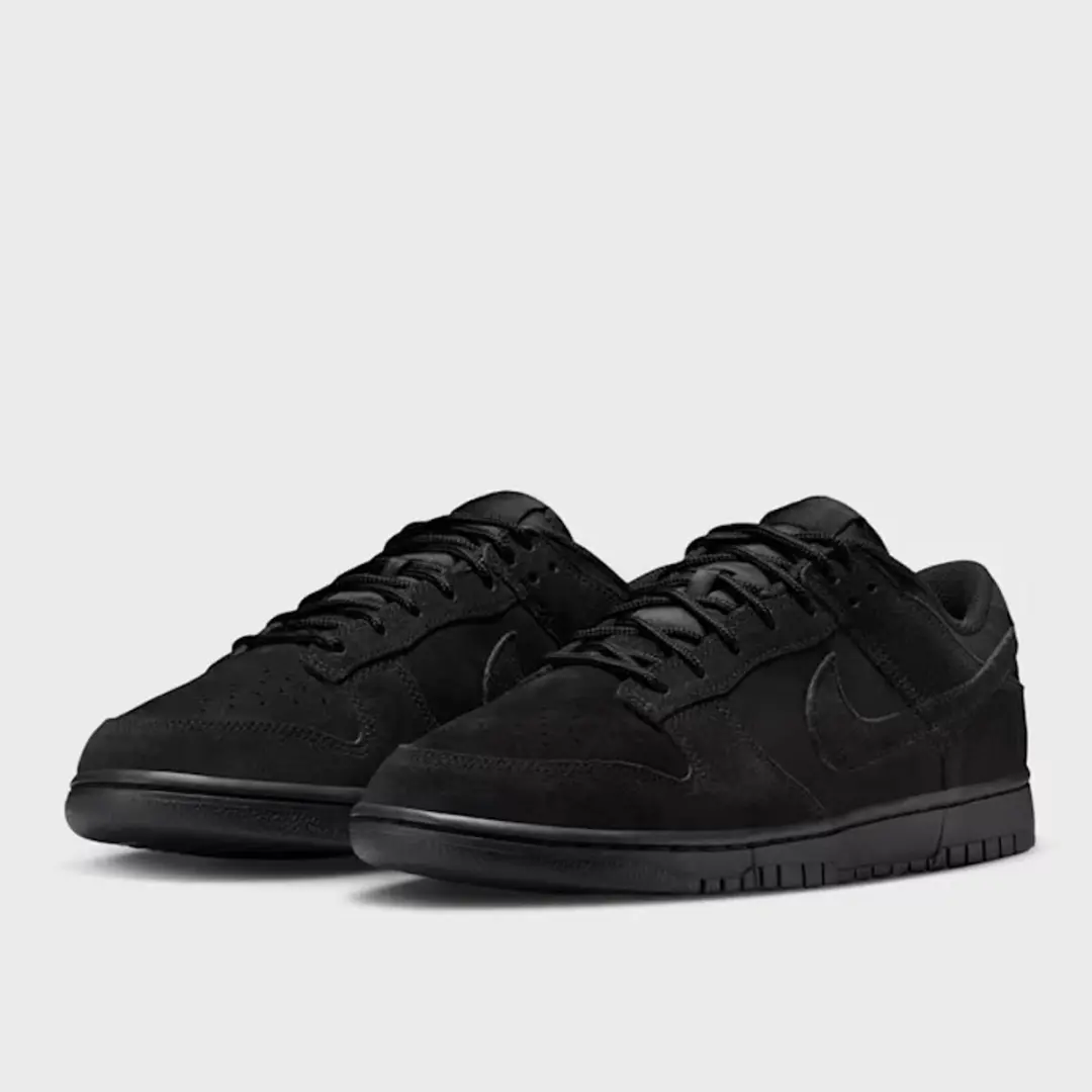 Nike Dunk Low Retro SE Sneakers - Zwart Suede - Maat 45 - afbeelding 3 van 6