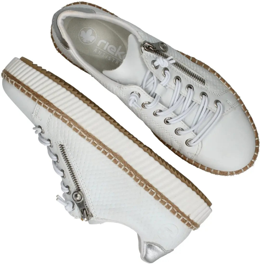 Rieker 107231 Dames Sneakers - Wit - Maat 36 - afbeelding 6 van 6