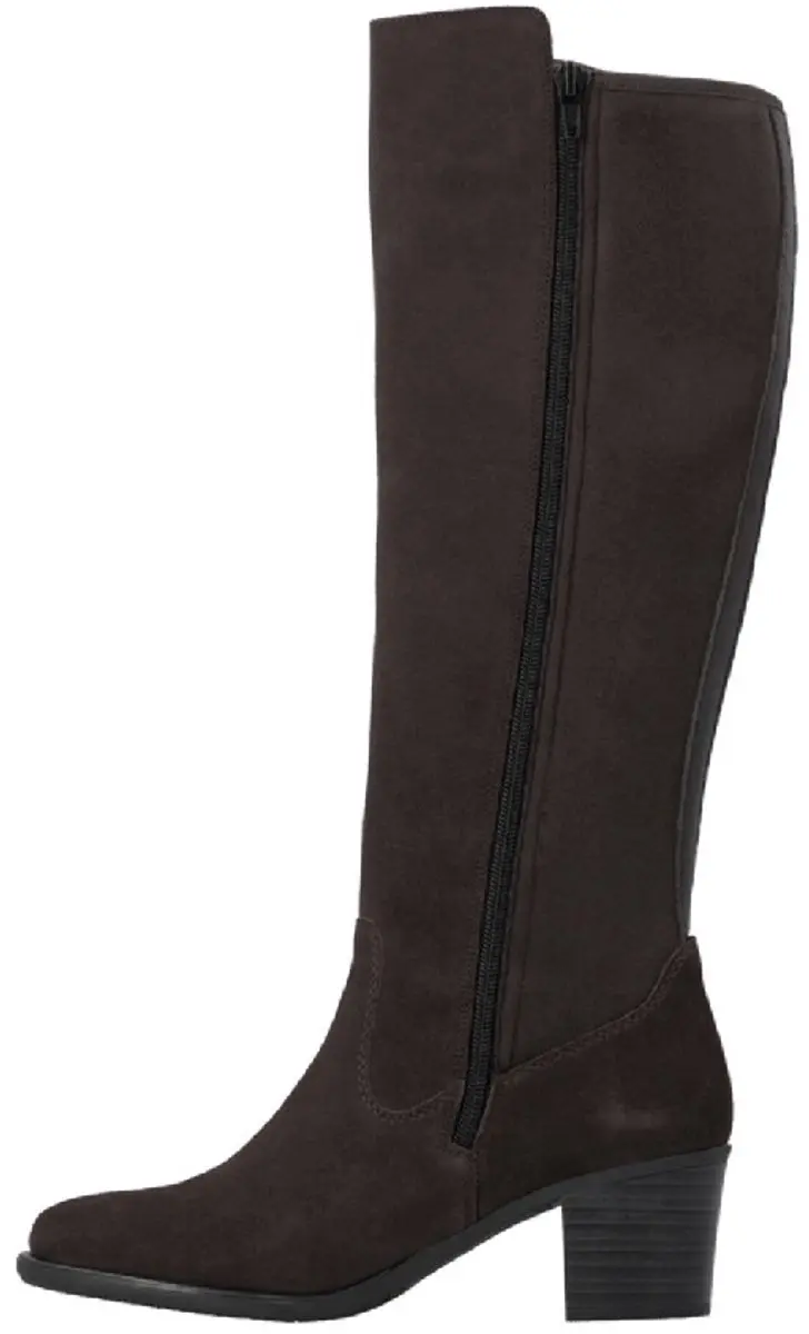 Rieker Y2050 25 Knielaars Dames - Bruin Suede/Stretch - Maat 38