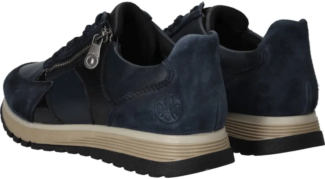 Rieker 49010 Dames Sneakers - Blauw - afbeelding 6 van 6