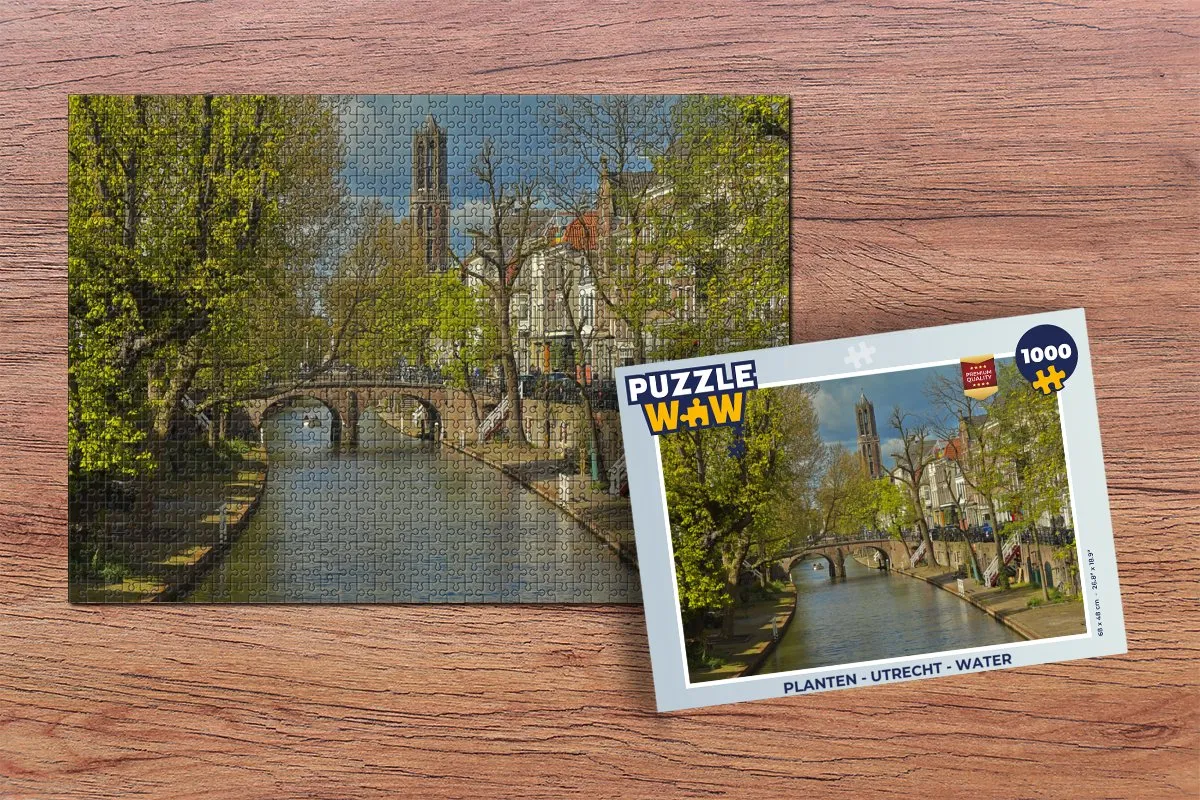 PuzzleWow Legpuzzel 1000 Stuks - Utrecht Thema - Multicolor