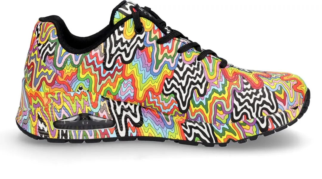 Skechers UNO Infinite Drip Dames Sneakers 106516 - Multi - afbeelding 4 van 6
