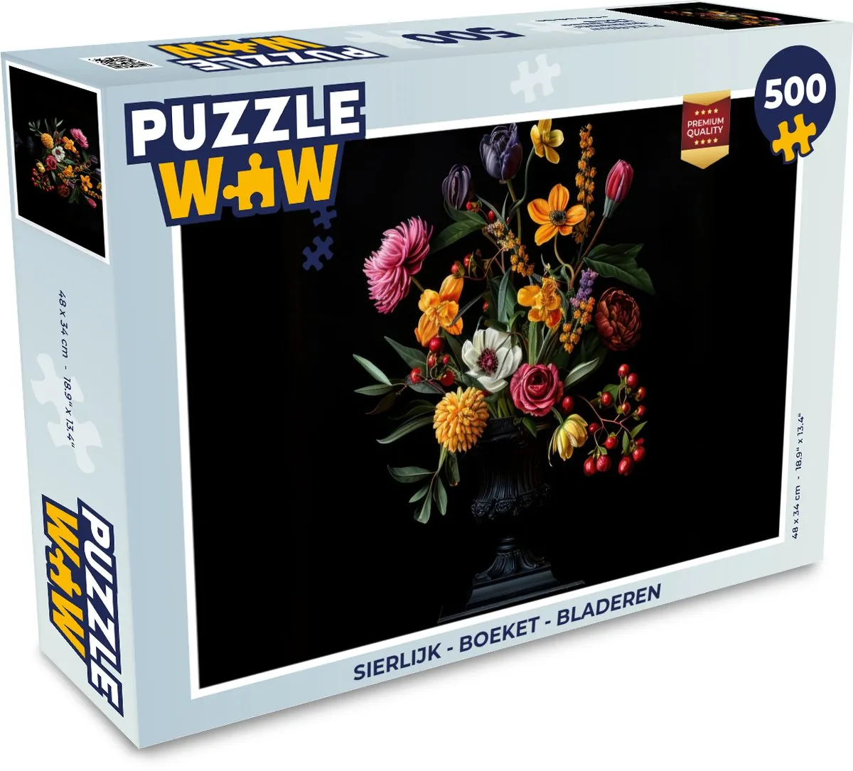PuzzleWow Boeket Legpuzzel 500 Stuks - Bloemen 4