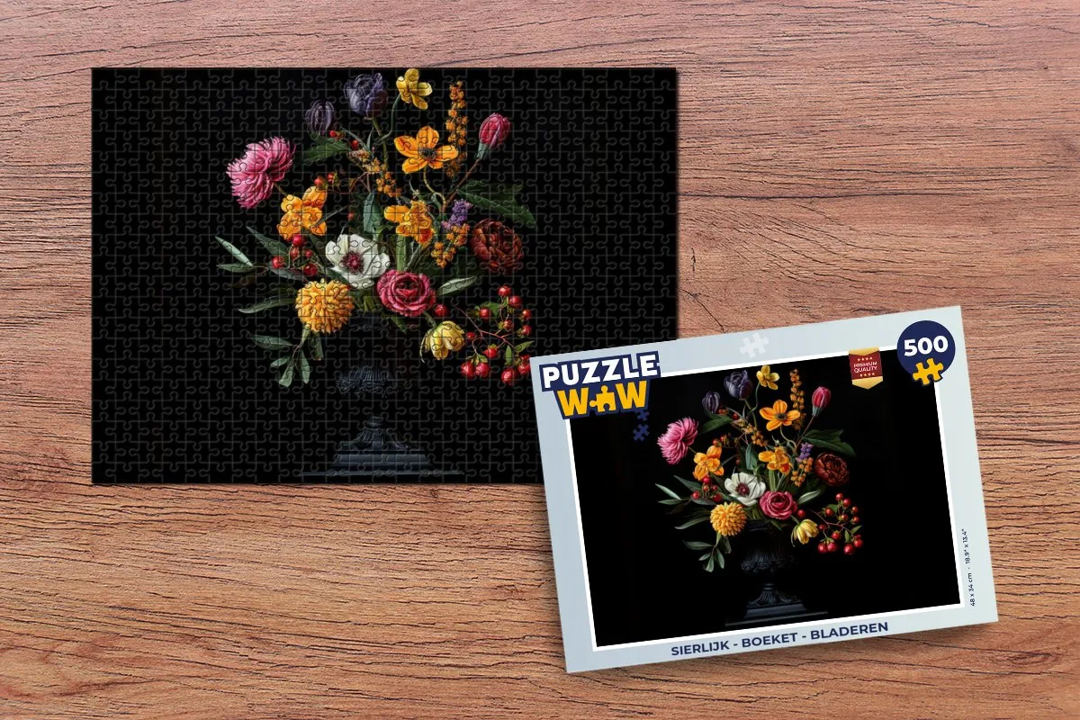 PuzzleWow Boeket Legpuzzel 500 Stuks - Bloemen 4