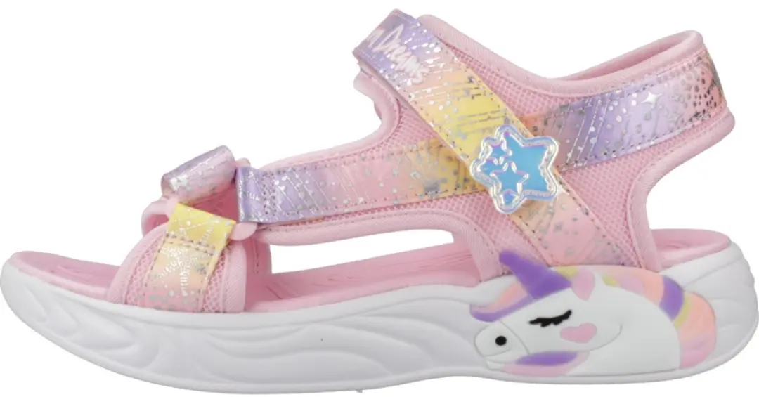 Skechers Unicorn Dreams Sandal Majes - Meisjes - Roze/Multicolour 31 - afbeelding 3 van 6