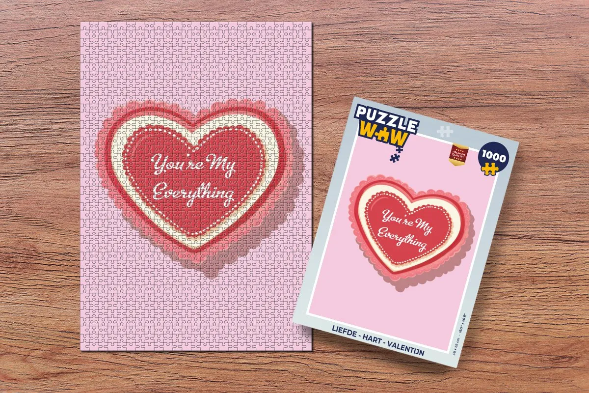 PuzzleWow Hart Liefde Legpuzzel 1000 Stuks - Valentijn