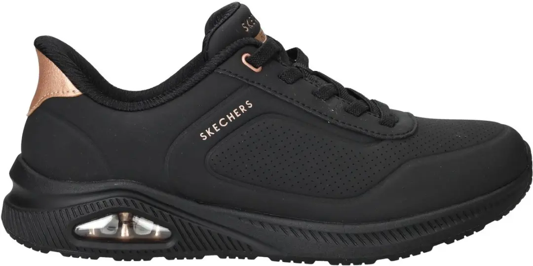 Skechers Arch Fit Uno Slip-Ins zwart Synthetisch