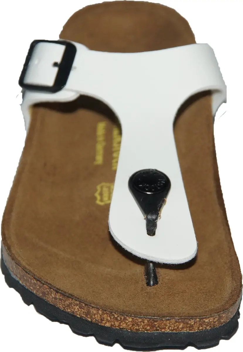 Birkenstock Gizeh Teenslipper Wit Lack Breed - afbeelding 4 van 4