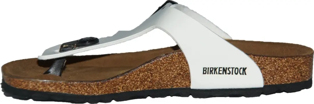 Birkenstock Gizeh Teenslipper Wit Lack Breed - afbeelding 2 van 4
