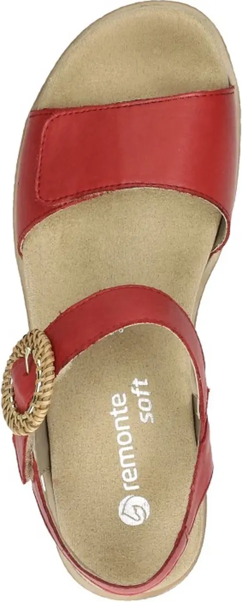 Remonte Sandalen Plat Sandalen Plat - Rood - Maat 36 - afbeelding 4 van 6