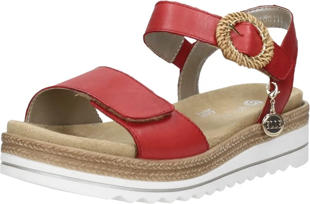 Remonte Sandalen Plat Sandalen Plat - Rood - Maat 36 - afbeelding 3 van 6