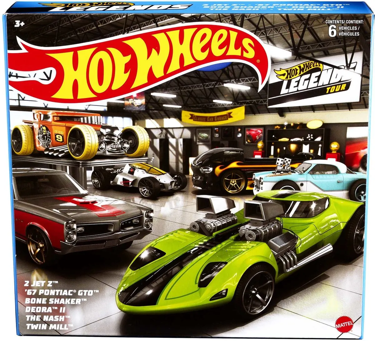 Hot Wheels Legends Tour Themed 6 Speelgoedvoertuigen HDH52