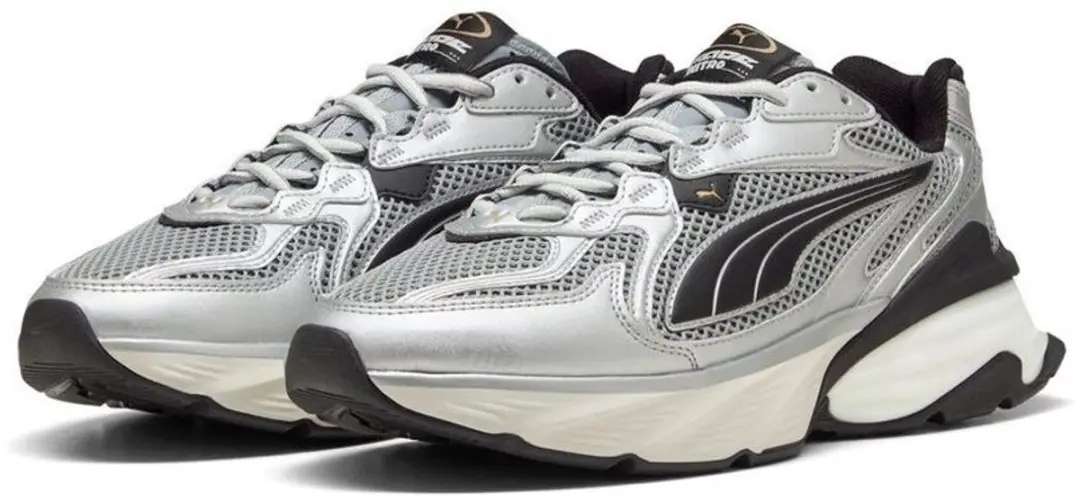 Puma Trainers Fade Nitro LS 406203 Zilver-Cool Mid Grijs-Puma Zwart-39
