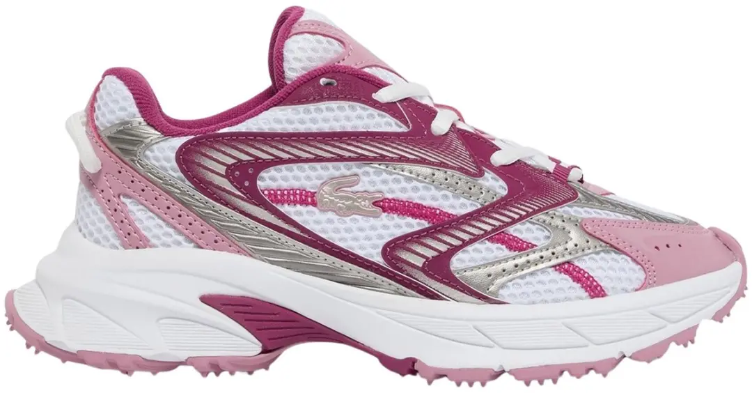 Lacoste L003 Neo Shot Sneakers Dames - 41 - Roze/Zilver/Wit - afbeelding 5 van 6