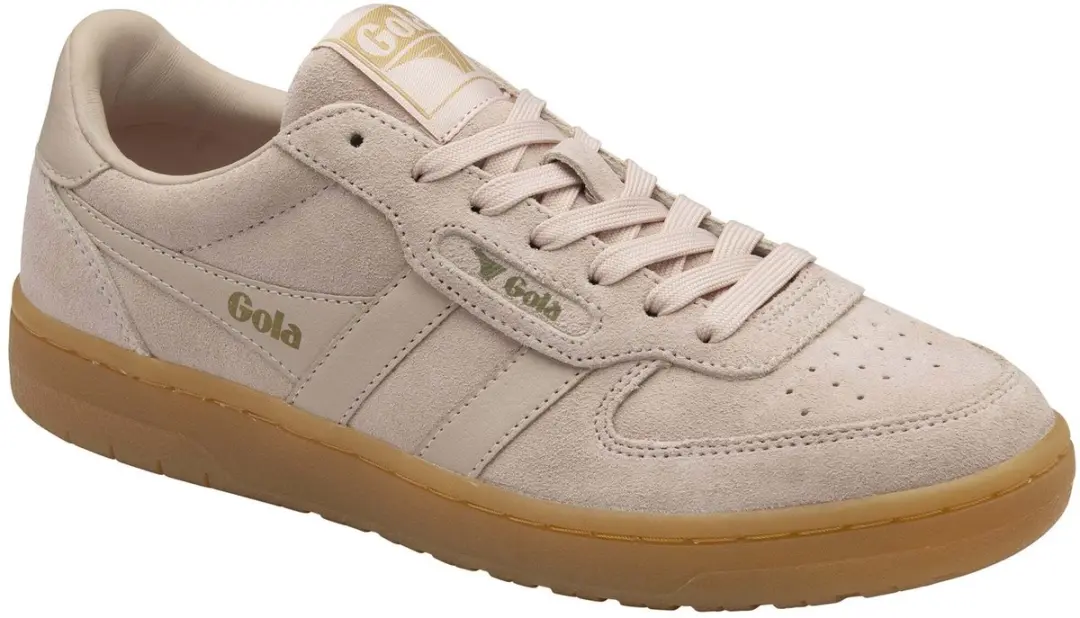 Gola Hawk 86 Suede Damestrainers - 36 - Roze/Gum - afbeelding 2 van 3