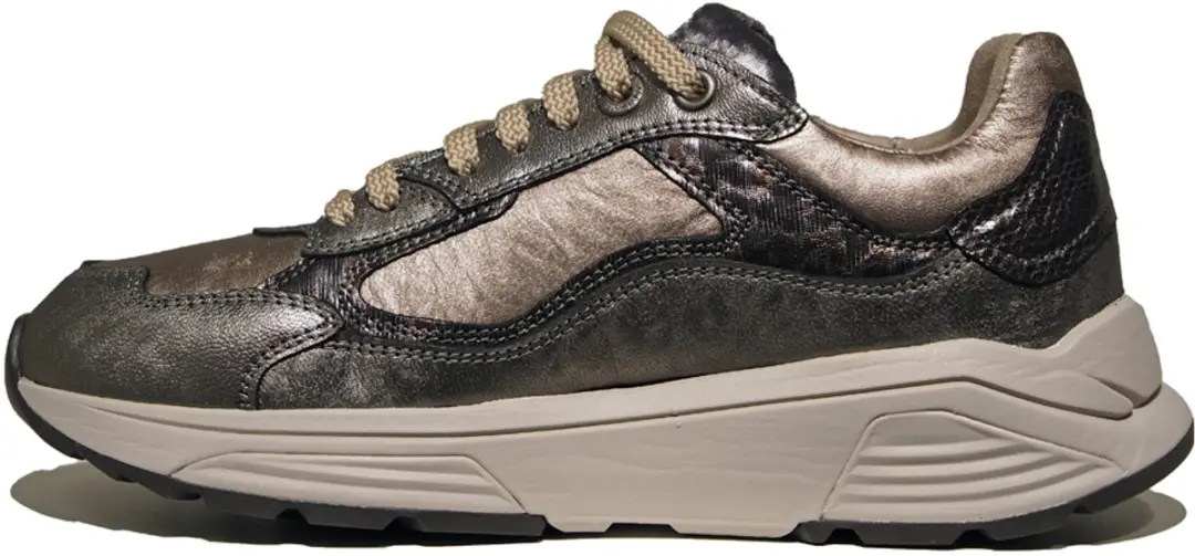 Xsensible Milau Dames Sneakers - Leer - Zilverkleurig - Maat 41 - afbeelding 2 van 6