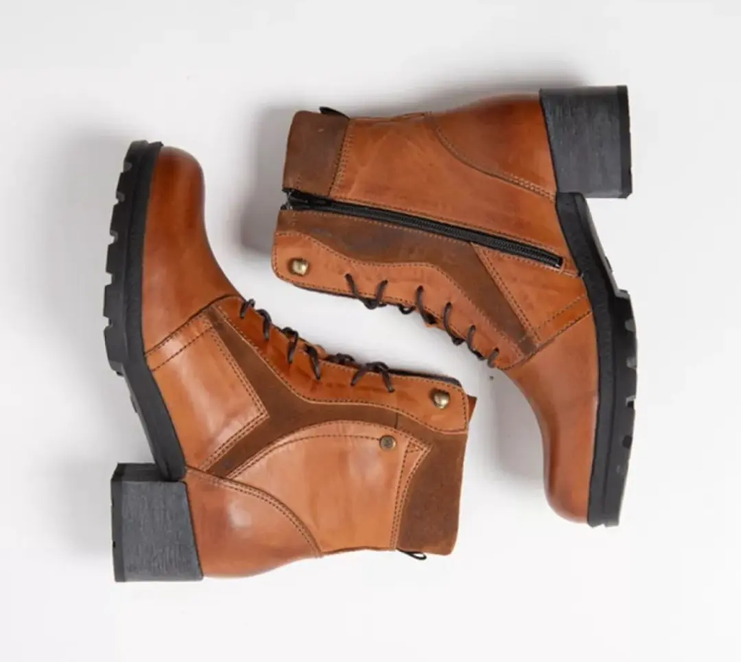 Wolky 0610030 430 Dames Veterboots - Cognac 38