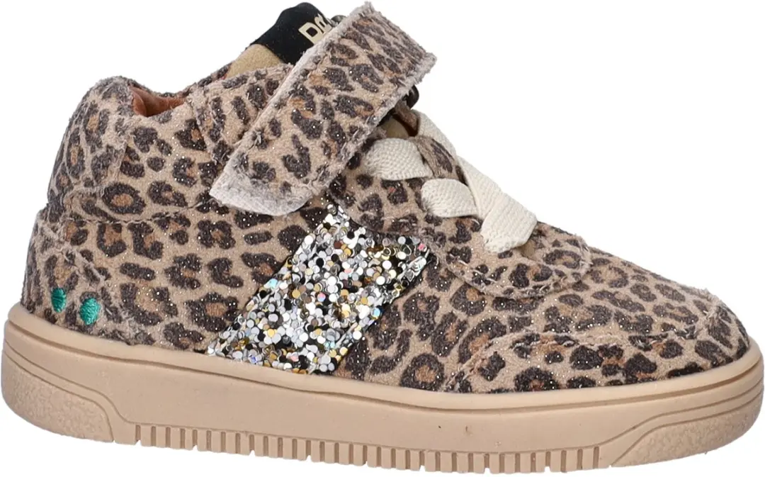 BunniesJR 225653-906 Meisjes Hoge Sneakers - Beige - Leer - afbeelding 5 van 6