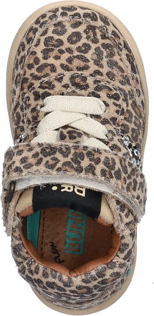 BunniesJR 225653-906 Meisjes Hoge Sneakers - Beige - Leer - afbeelding 2 van 6
