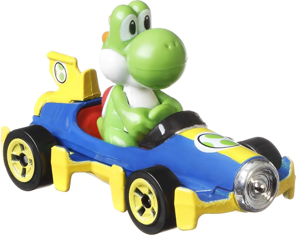 Hot Wheels Mario Kart YOSHI MACH 8 Racewagen GLP39 - Meerkleurig