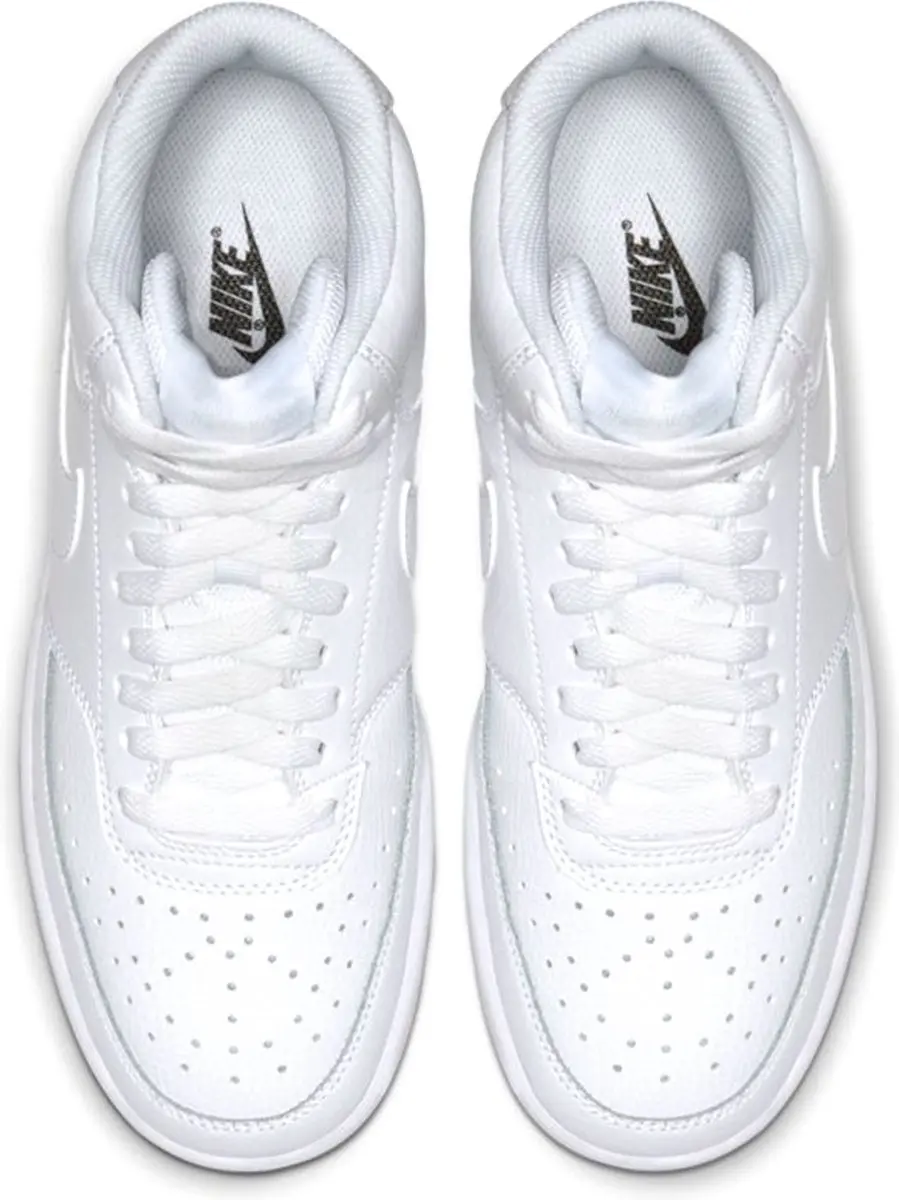 Nike Court Vision Mid Dames Sneakers - 36 - Wit - afbeelding 6 van 6