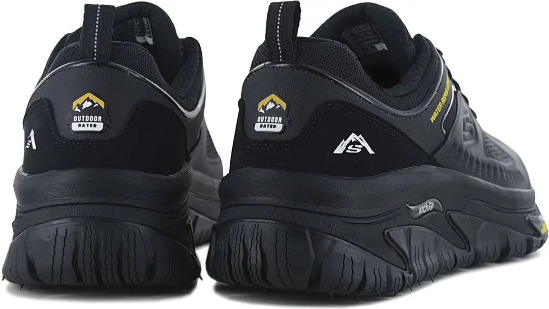Skechers Arch Fit Road Walker Recon - Heren Sneakers 237333-BBK - Zwart - afbeelding 6 van 6