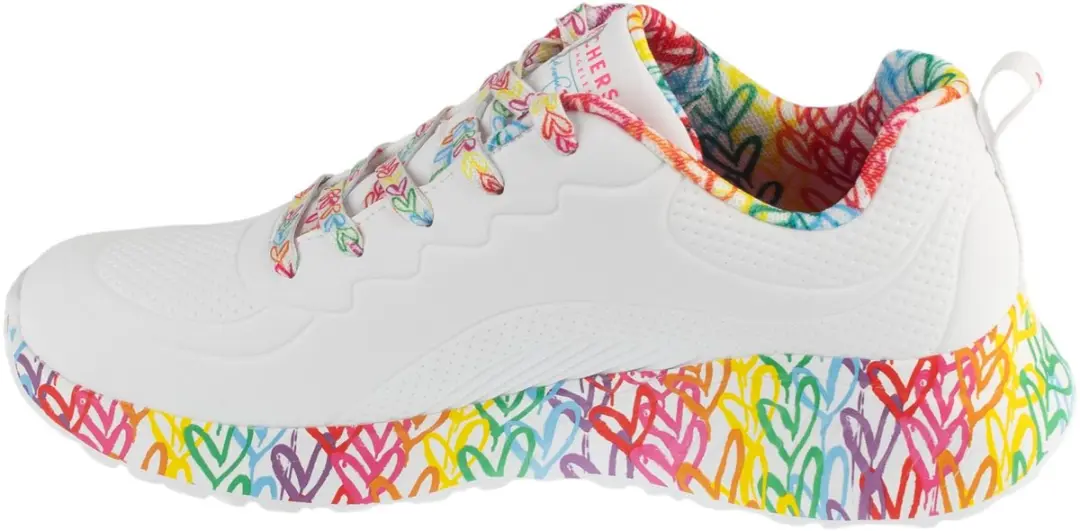 Skechers Uno Lite 177976-WMLT Sneakers - Wit - afbeelding 2 van 5