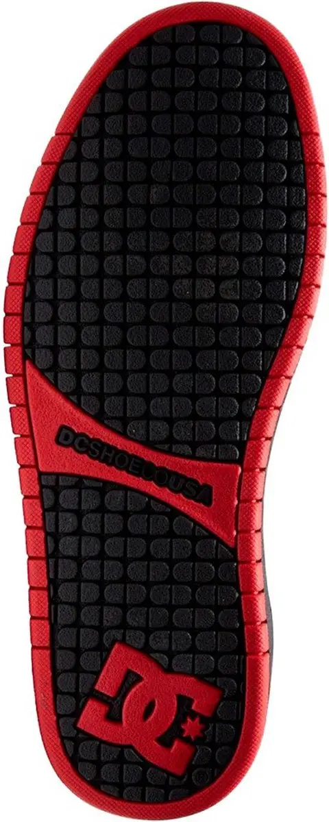 DC Shoes Court Graffik Sq Schoenen - 42.5 - Zwart/Grijs/Rood - afbeelding 2 van 6