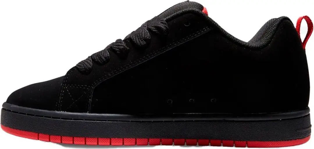 DC Shoes Court Graffik Sq Schoenen - 42.5 - Zwart/Grijs/Rood - afbeelding 5 van 6