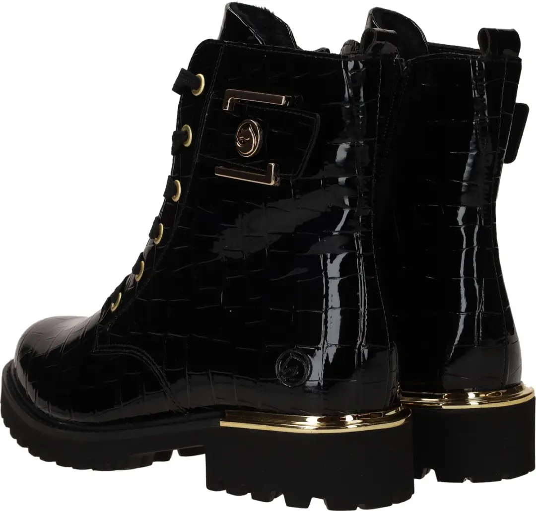Remonte Veterboots D8683 - Zwart - Maat 39
