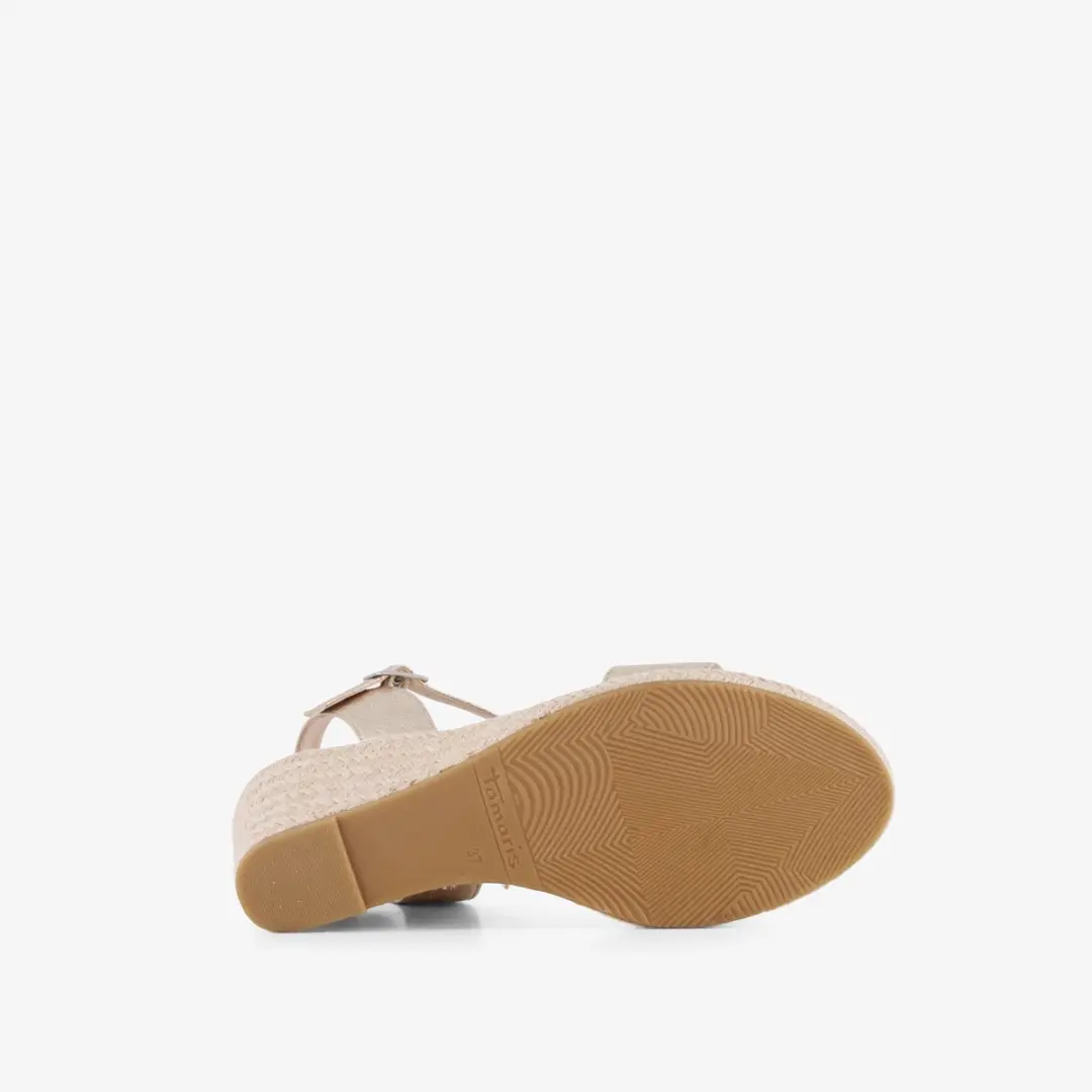 Tamaris Espadrilles met Hak - Dames - Maat 37 - Goud - afbeelding 6 van 6