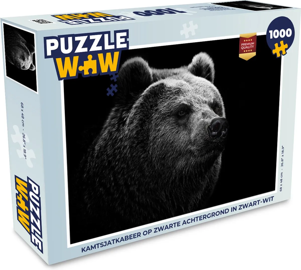 PuzzleWow Kamtsjatkabeer Legpuzzel 1000 Stuks - Multicolor