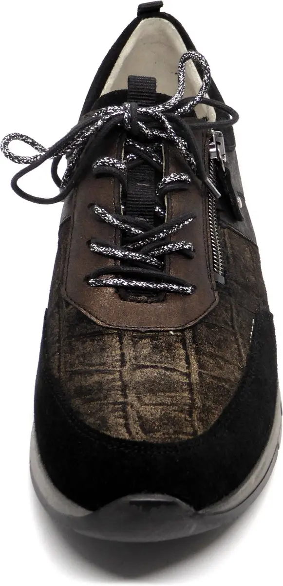 Waldläufer Dames Sneaker - Zwart/Combi - Wijdte H - afbeelding 3 van 4