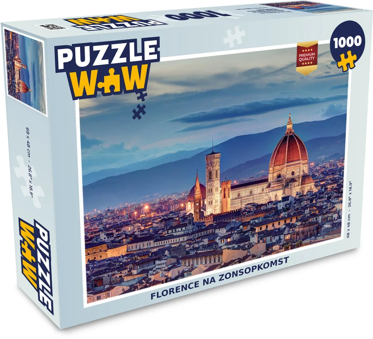 PuzzleWow Florence Legpuzzel 1000 Stuks - Multicolor