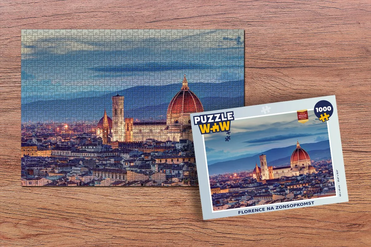 PuzzleWow Florence Legpuzzel 1000 Stuks - Multicolor