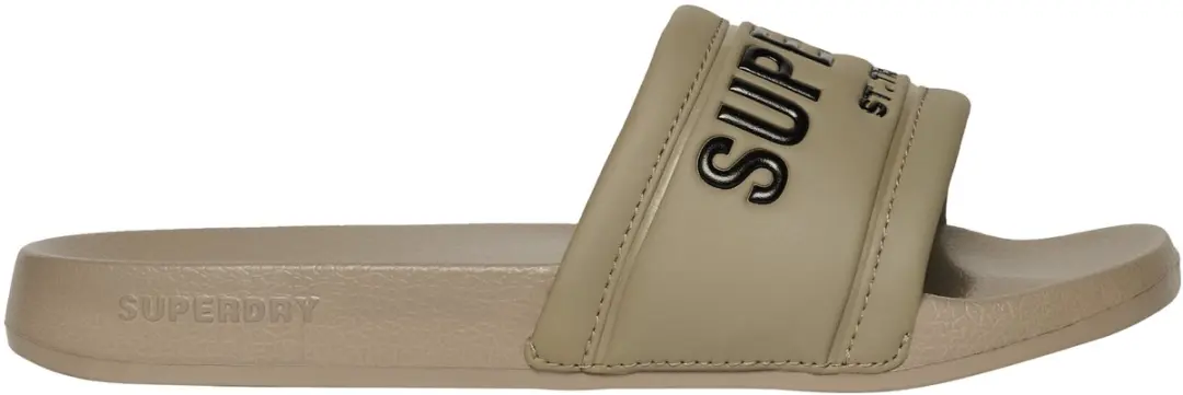 Superdry City Luxe Badslippers Dames - 40/41 - Deep Beige - afbeelding 5 van 6