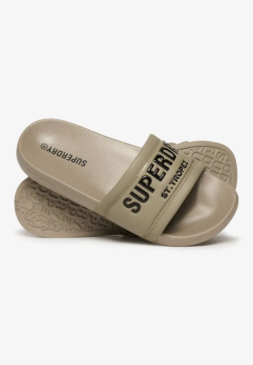 Superdry City Luxe Badslippers Dames - 40/41 - Deep Beige - afbeelding 4 van 6