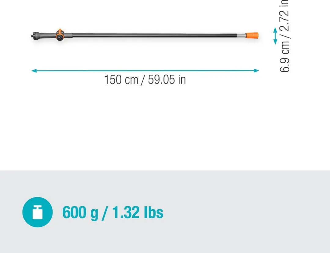 Gardena Steel 150cm Combisystem 18802-20 - afbeelding 4 van 6