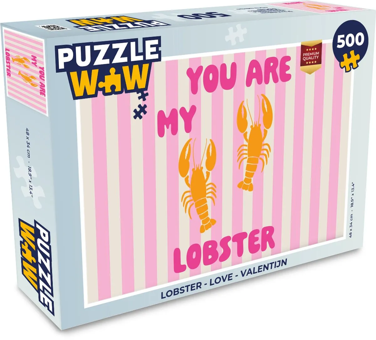 PuzzleWow Lobster Love Valentijn Legpuzzel 500 Stuks