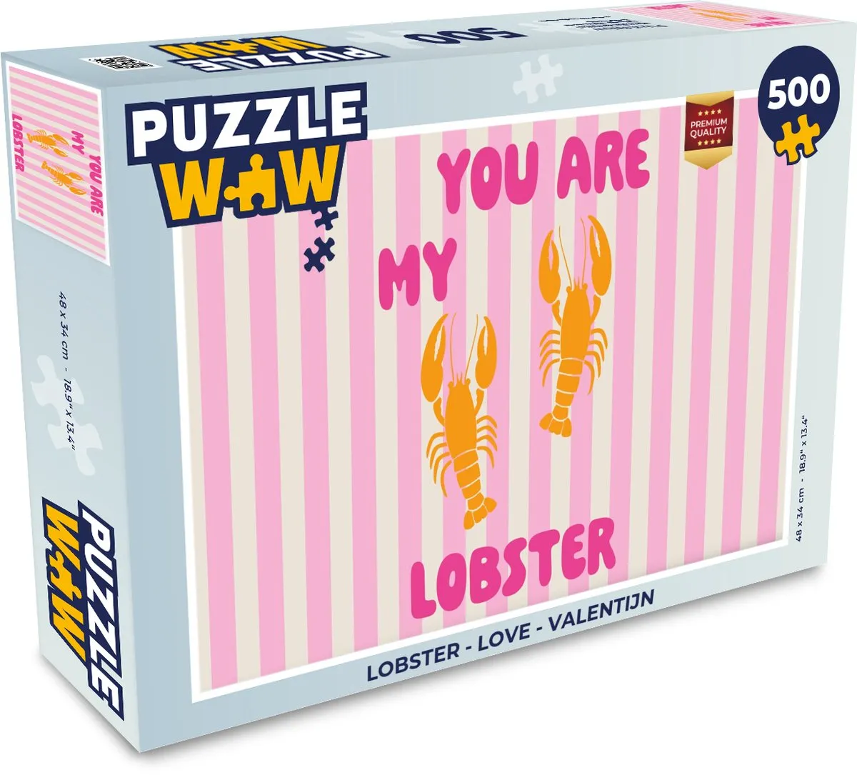 PuzzleWow Lobster Love Valentijn Legpuzzel 500 Stuks